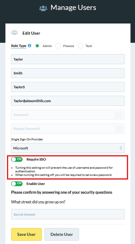 Manage Users_Edit Users_Microsoft_Require SSO On_Red Box.png