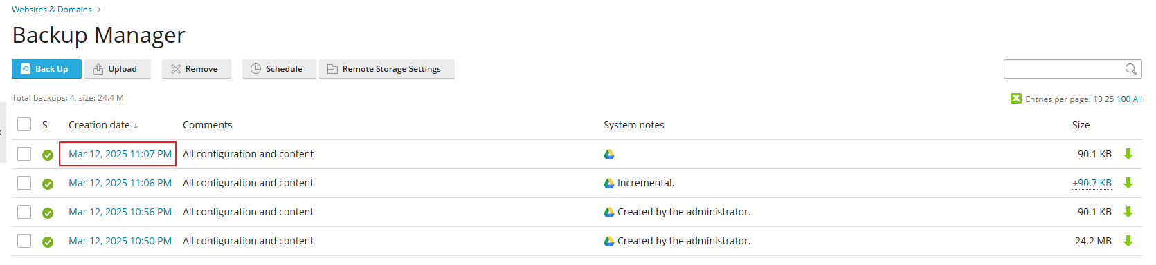 Step 2, choose the backup file you wish to restore from.