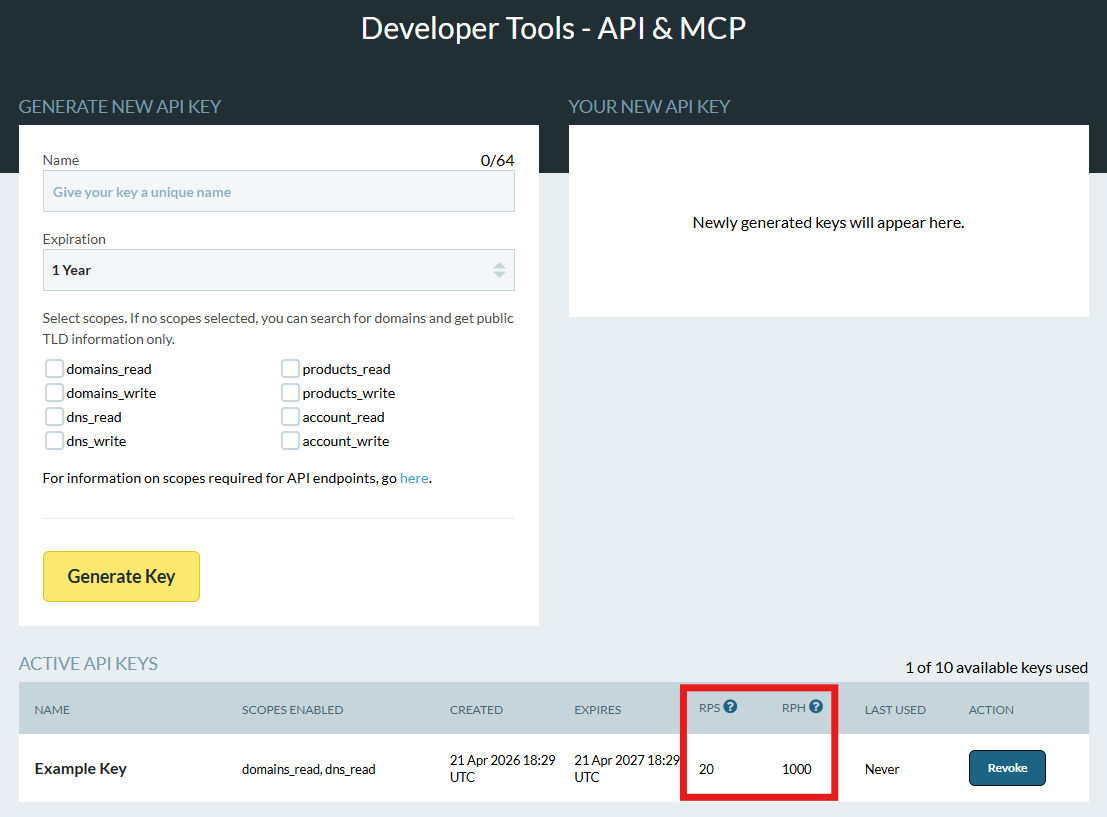 Client Admin_Developer Tools_Example Key with RPS RPH_Red Box.png